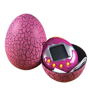 

Electronic Pets Child Toy Key Digital Pets Tumbler Dinosaur Egg Virtual Pets Rose Red
