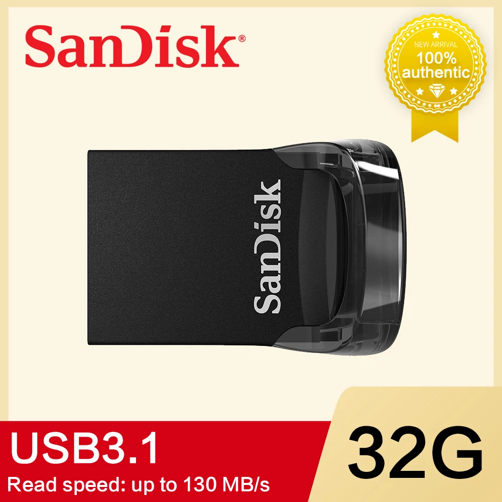 Двойной Флеш-накопитель SanDisk Новые 128 ГБ USB флэш-накопитель Ultra Dual USB3.1 диско OTG типа C USB флеш-диск Stick 130 МБ/с. 16 Гб оперативной памяти, 32 Гб встроенной памяти, 64 ГБ флэш-накопитель