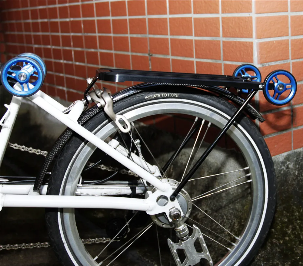 Aceoffix CNC Сверхлегкий Алюминиевый сплав задняя стойка для Brompton складные велосипеды аксессуары стойка