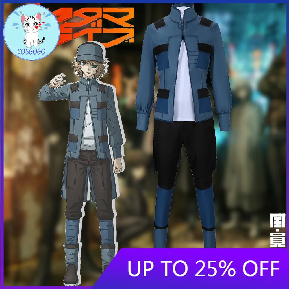 

Anime Akudama Drive Hacker Cosplay Costume Adult Man Outfits for Women Jacket Pants Christmas