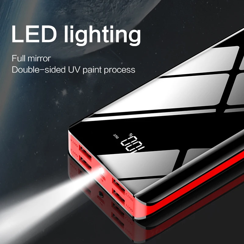 Power Bank 30000mAh Fast Charging Powerbank 4 USB PoverBank External Battery Pack For Xiaomi Mi Redmi iPhone Portable Charger