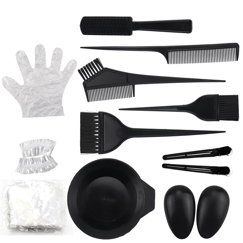 Description Picture 3 of itemHome Salon Hair Dyeing Brush Hair Dyeing Cream Bowl Coloring Brush Comb Earcap Clips Dyeing Cape Kits Hair Tint Tool
