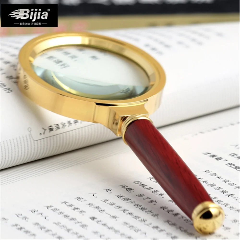 BIJIA 60 мм HD увеличительное стекло с полным оптический чтение газеты стальная труба большого диаметра BJM1003