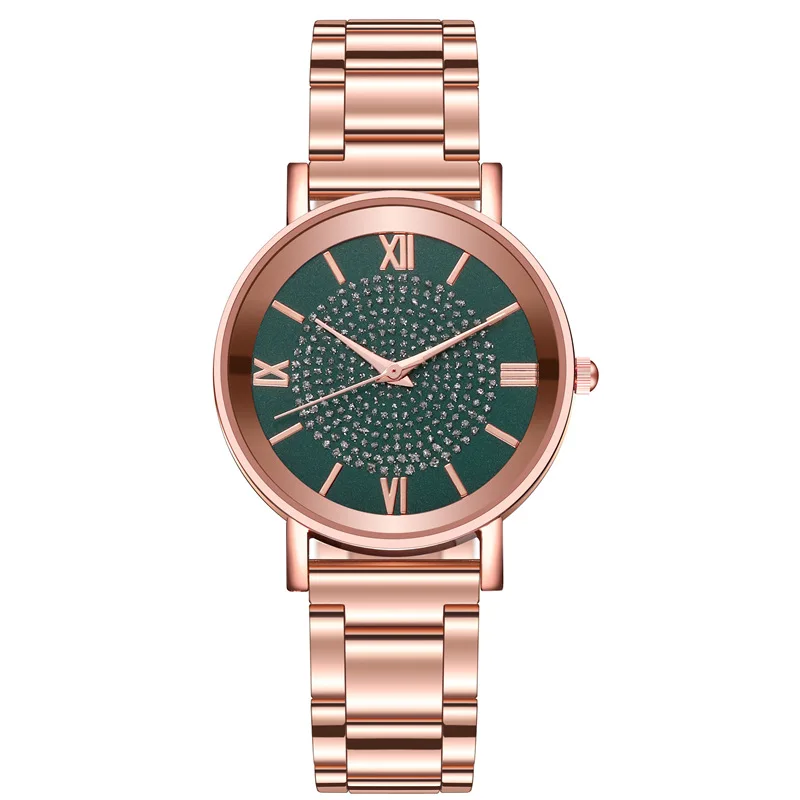 2020 Luxury Rhinestones Women Watches Rose Gold Ladies Wrist Watches Women Bracelet Watch For Female Clock Relogio Feminino