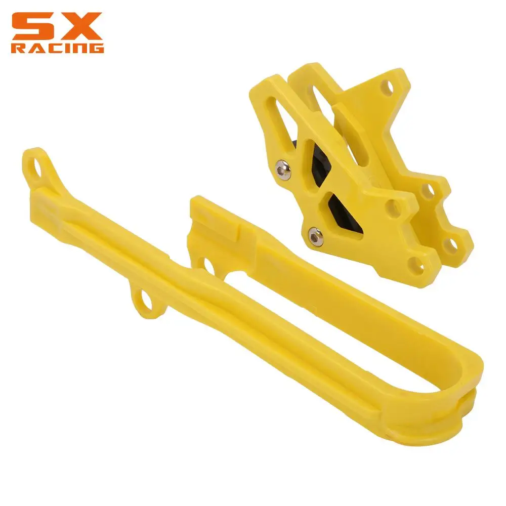 Yellow AnXin Motorcycle Chain Slider Guide Protector Chain Guide Guard ABS Plastics For Suzuki DR-Z400 2000-2004 DR-Z400E 2000-2007 DR-Z400S 2000-2017 