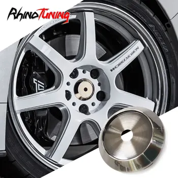 

4pcs 70mm 63mm Gun Metal Japan Racing Car Wheels Hub Caps for Rims Center HubCap Covers C123201B Fit for Akita WORK