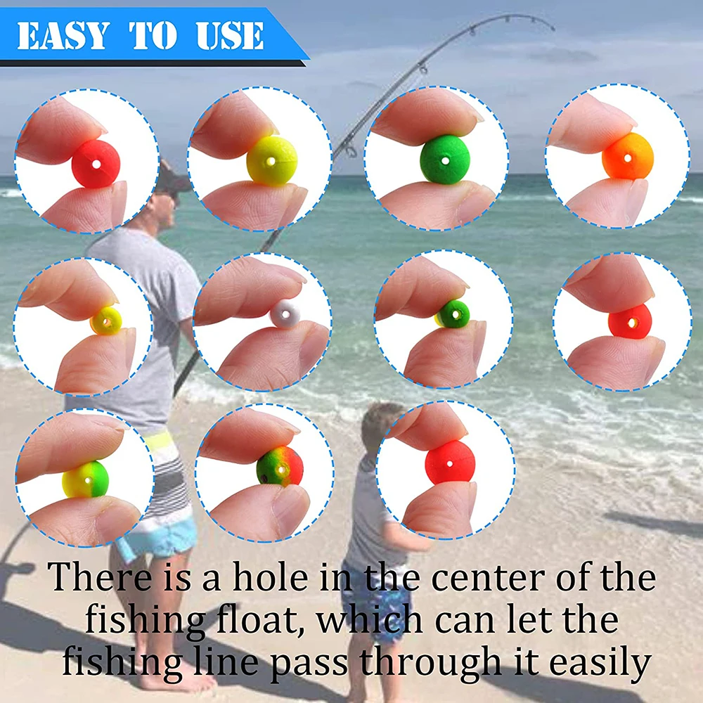 20Pcs Foam Fishing Float Strike indicator Fly Fishing Floating Bobber Buoys Floats Catfish Fishing Pompano Rigs Tackle