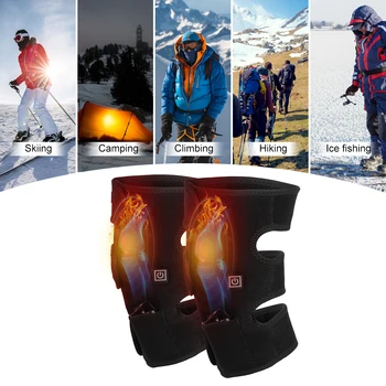 

Outdoor Rechargeable Knee Heating Pad Heated Knee Brace Wrap Support Men Women Portable for Knee Pain Relief