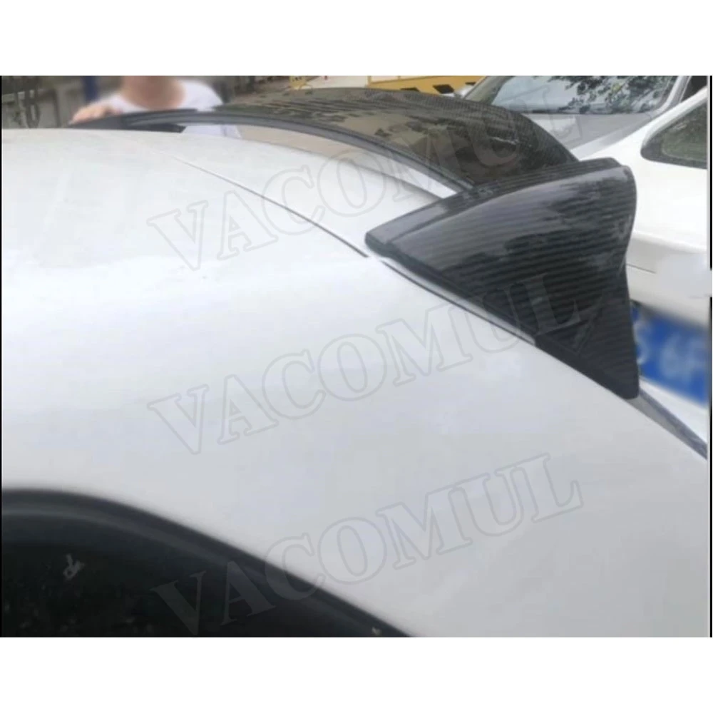 Крылья спойлера на заднюю крышу из углеродного волокна для Volkswagen VW Polo спойлер 2011- ABS черный багажник автомобиля внешняя отделка украшения