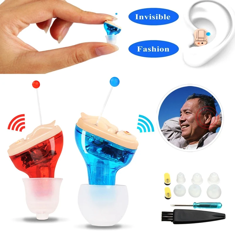 

Portable Mini Small Invisible Sound Amplifier Hearing Aid In Ear Sound Enhancement Deaf Aid For Ear for The Elder