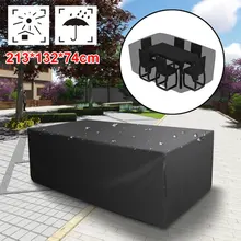 Стул, скатерть, полиэстер, устойчивая к ультрафиолетовому излучению, для сада, дома, дивана, зонт, набор, защитная мебель, дождевик, для двора, для улицы