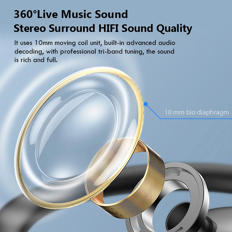 TWS Bluetooth 5.0 Earphones Wireless Bluetooth Headphone Noise Cancelling 9D HiFi Stereo Sport Headset Handsfree With Microphone