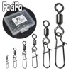 50 pcs Stainless Steel Fishing Connector Pin Bearing Rolling Swivel Snap in Box  Fishing Tackle Accessories For Lure Hook 1