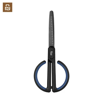 

Teflon Scissors Scale Mark Safe Rounded Cutter Head Fluorine Coating Process Office Stationery Scissors
