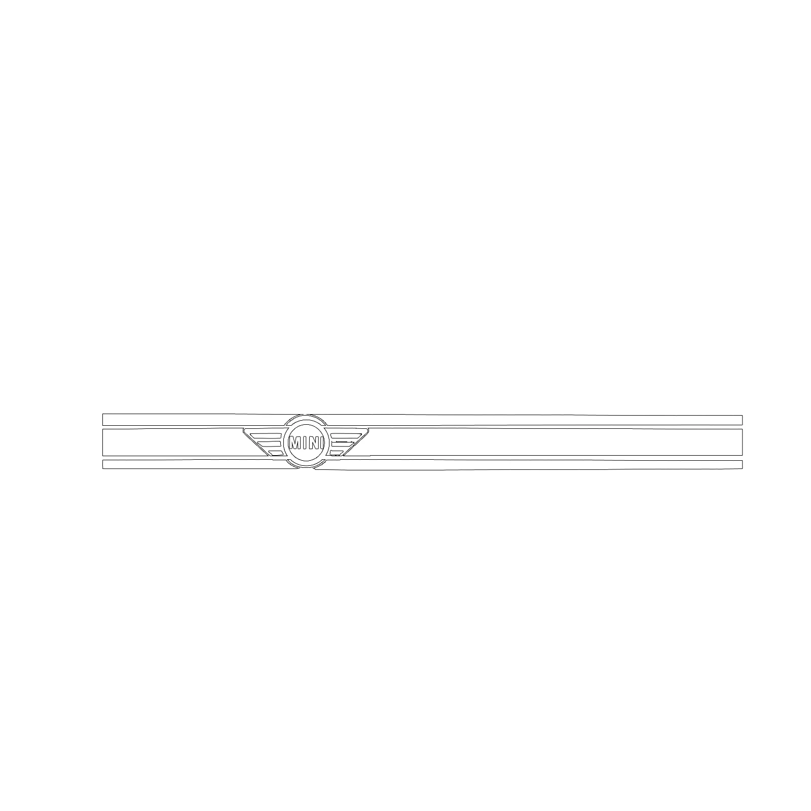 KJAUTOMAX для Mini Cooper R50 R53 R55 R56 R60 F55 F56 F60#2 наклейка Стикеры 5 цветов сторона гонки в полоску - Название цвета: Белый