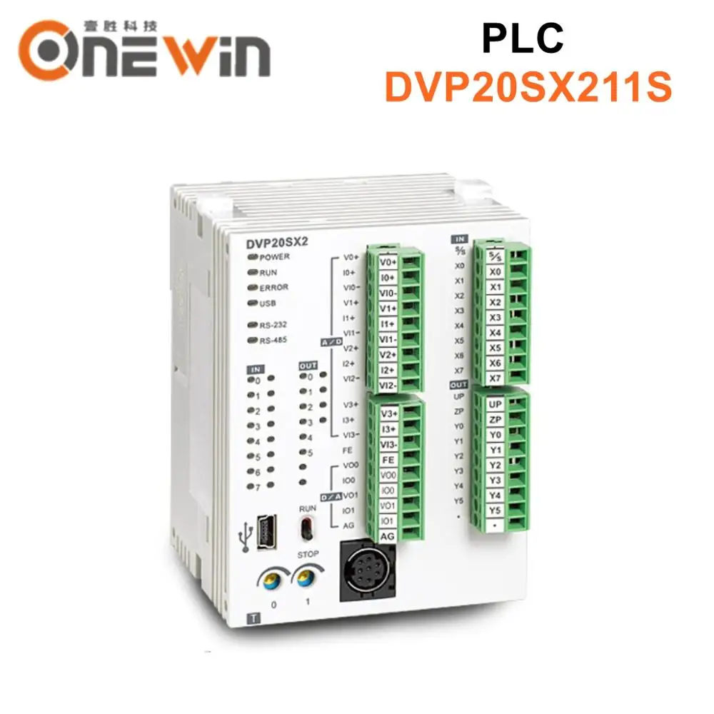 Новое и оригинальное PLC DVP20SX211S 24VDC модуль релейного выхода аналоговый программируемый логический контроллер