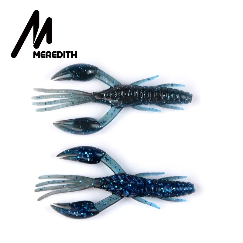 MEREDITH DoliveCraw 20 шт. мягкие приманки силиконовые приманки червь 50 мм 2 г рыболовные приманки привлекательные креветки воблер джиг Вертлюг бас Рыбалка - Цвет: E