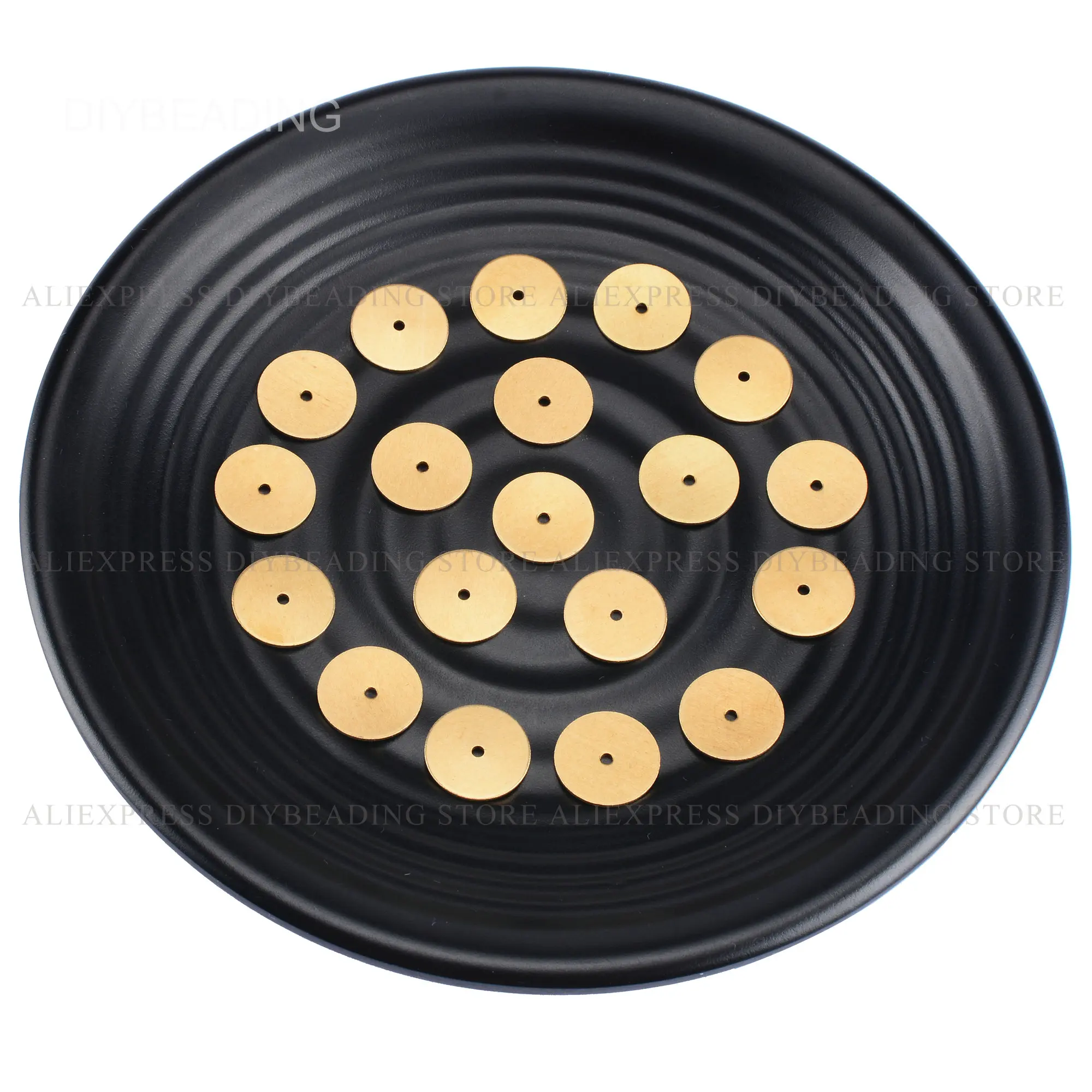 

10-100Pc Brass Blank Stamping Tag Component Bulk Wholesale Round Circle Disc Pendant Finding for Making Earring Necklace Jewelry