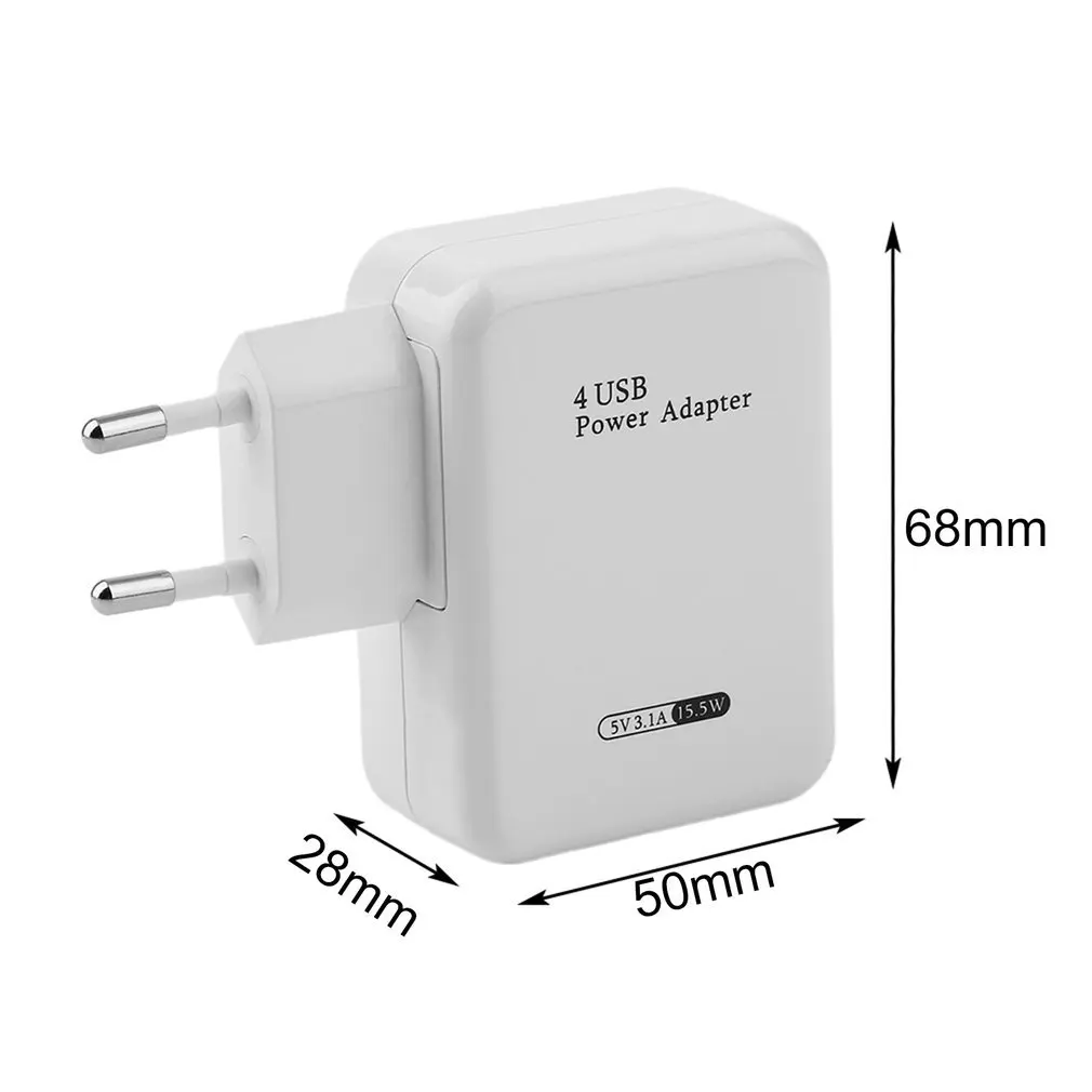 Многофункциональное Универсальное USB зарядное устройство для путешествий, настенное зарядное устройство, адаптер, портативное зарядное устройство для смартфонов, 4 порта