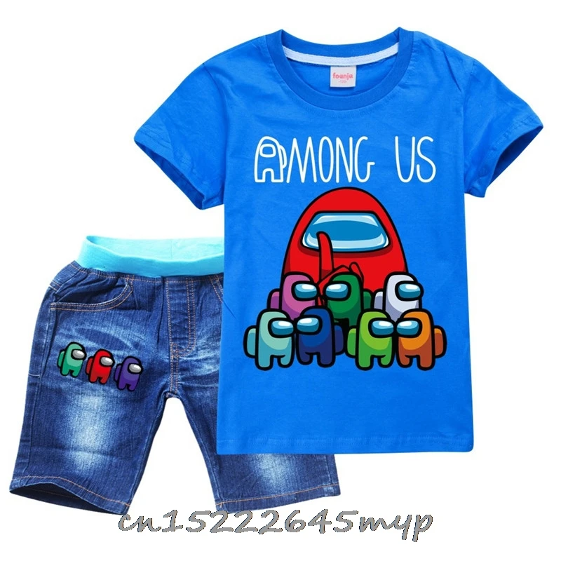 New short sleeve Tshirt + Jeans Shorts 