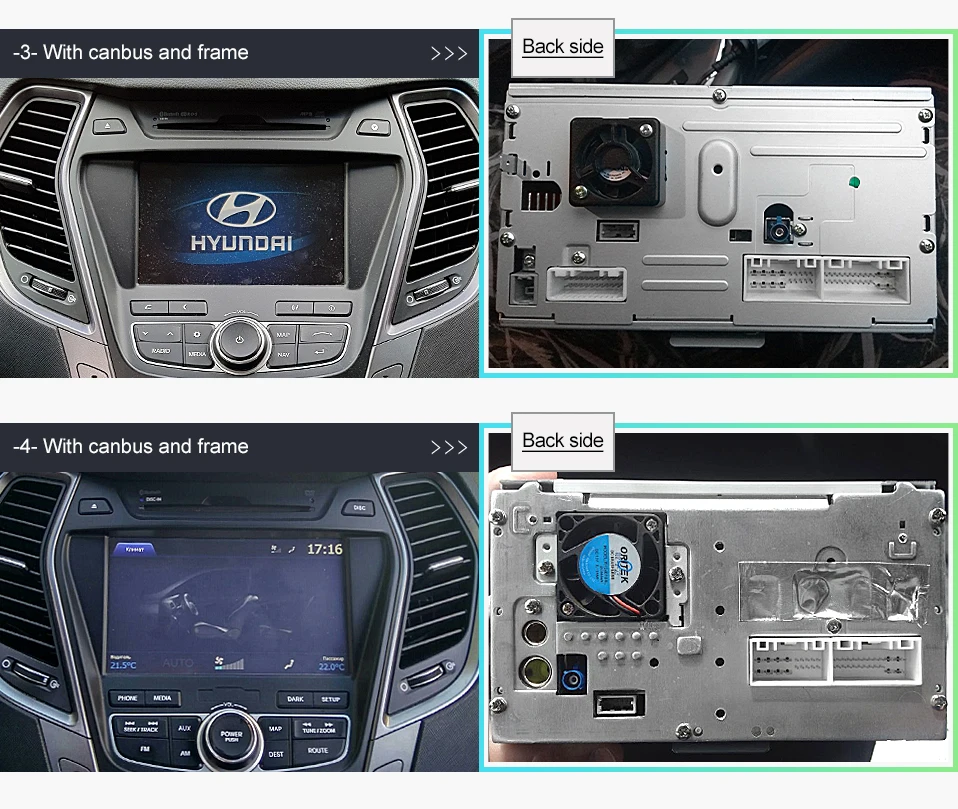 Cheap Uniway AIX459071 IPS android 9.0  car dvd for Hyundai IX45 Santa fe 2013  2014 car radio stereo navigation car dvd player gps 3