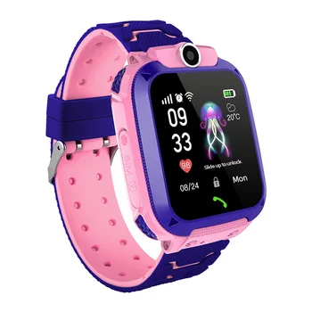 

Q12 Children's Smart Watch Phone Waterproof Anti Lost S12 Kids Multifunction Digital Wristwatch SOS Monitoring Positioning Hot