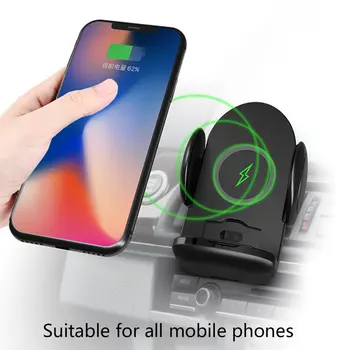 

Intelligent Car Wireless Charger Mobile Phone Bracket Car Outlet Infrared Sensor Automatic Car Navigation