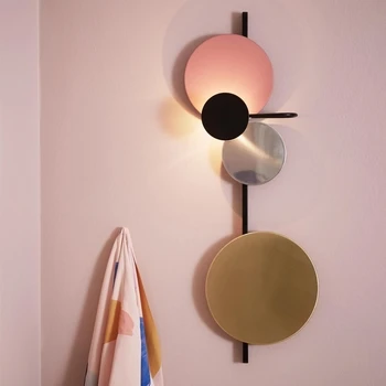 

New Postmodern simple creative wall light led bedroom bedside decoration Nordic designer living room corridor hotel wall lamps