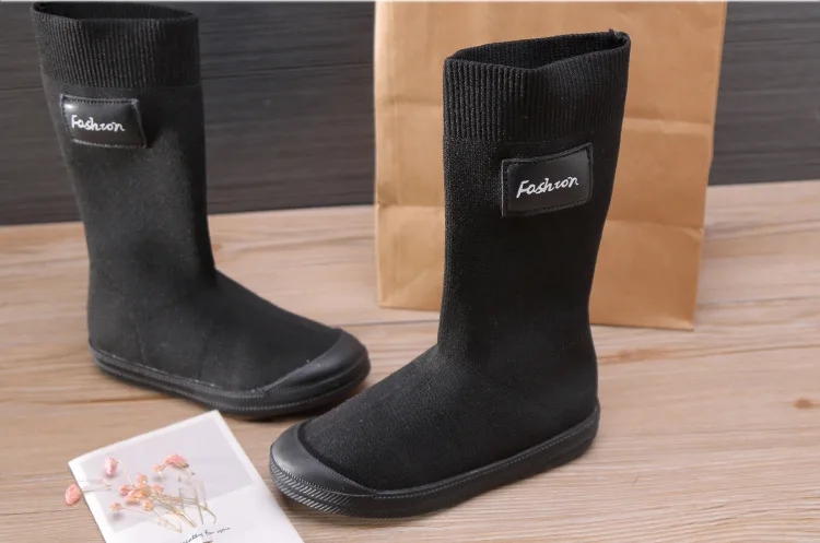 Высокие носки; дышащая обувь для детей; Botas; детские ботинки; сезон весна-осень; детская обувь; обувь для девочек; школьная обувь для студентов