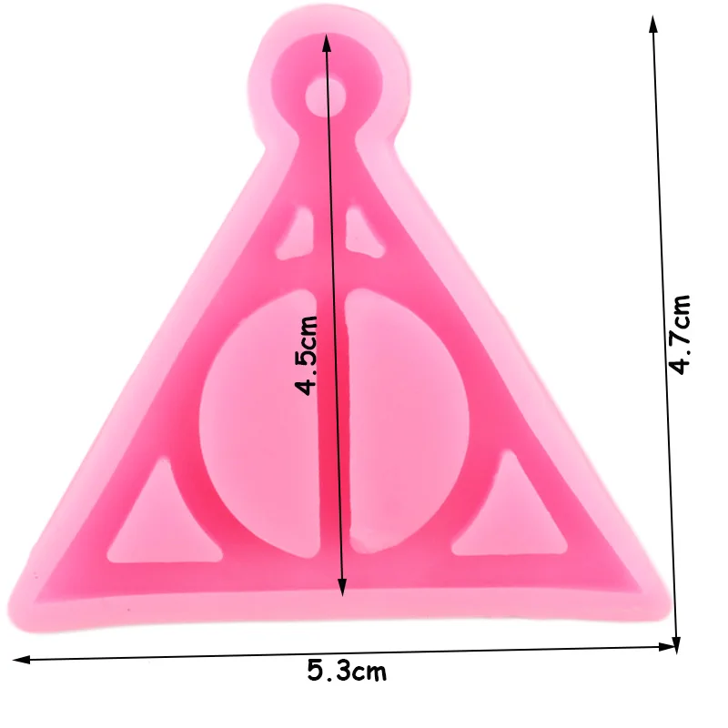 Блестящие брелоки с логотипом магического мальчика форма геометрический узор