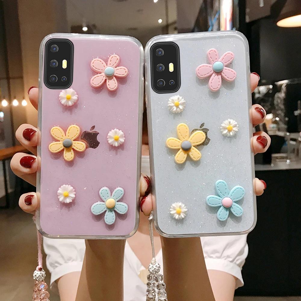 Прозрачный чехол с цветочным рисунком для Vivo Y11 Y19 Y15 Y17 Y12 V11 V15 X23 X27 S1 Pro S5 U20 Y9S Y5S Y83 Y85