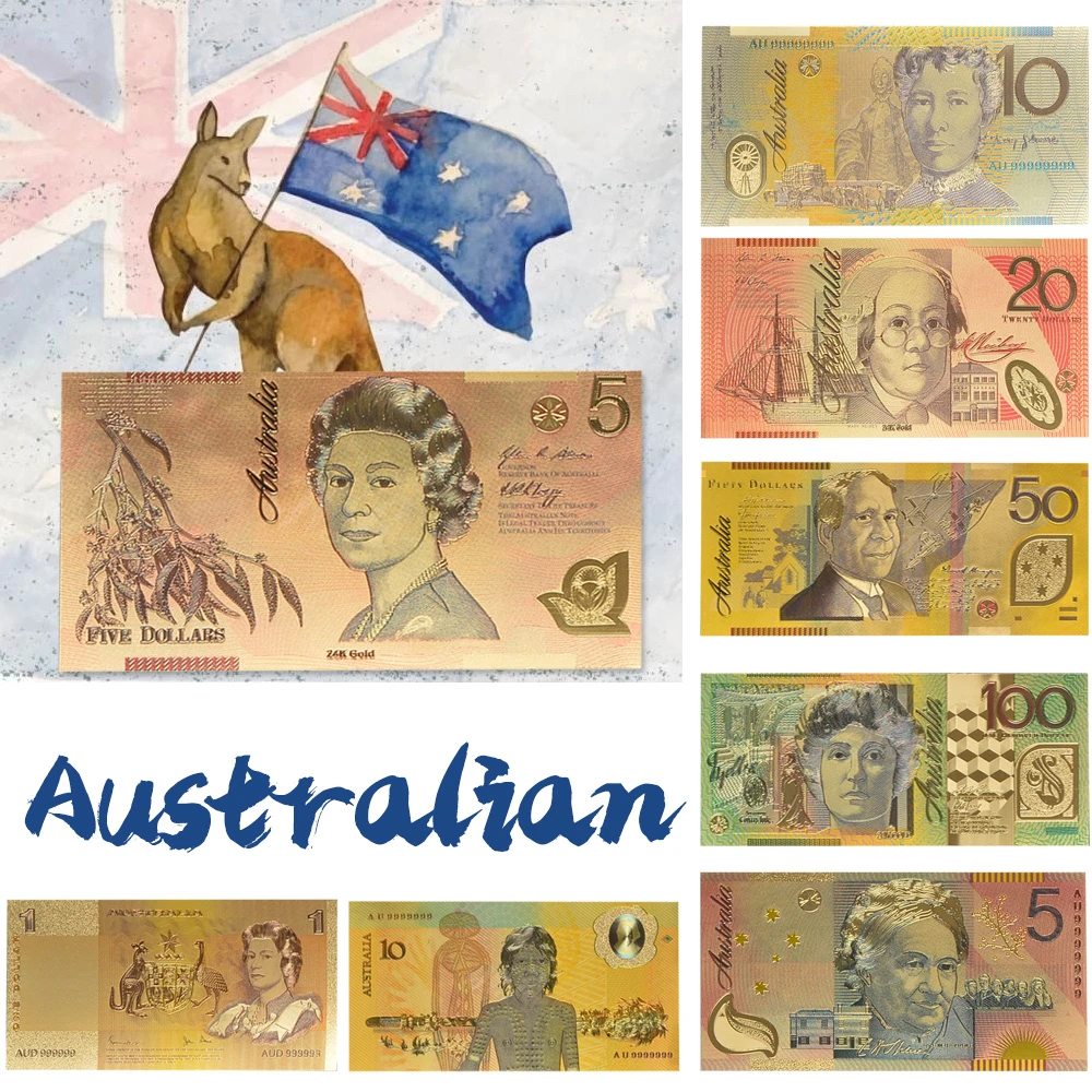 bemærkning let Hellere WR 5,10,20,50,100,Australian Dollar Fake Money Gold Banknote Paper Money  Bill Bank Note for Original Gifts Dropshipping|gold banknote|goldbanknote  counter - AliExpress