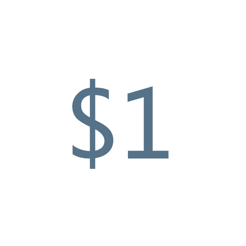

$ 1