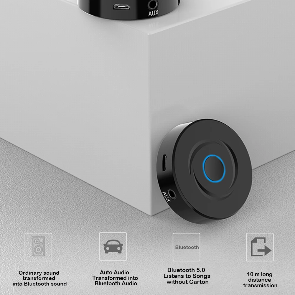 Bluetooth передатчик 3,5 мм разъем Bluetooth 5,0 адаптер для ТВ компьютера ноутбук Запуск аудио головная