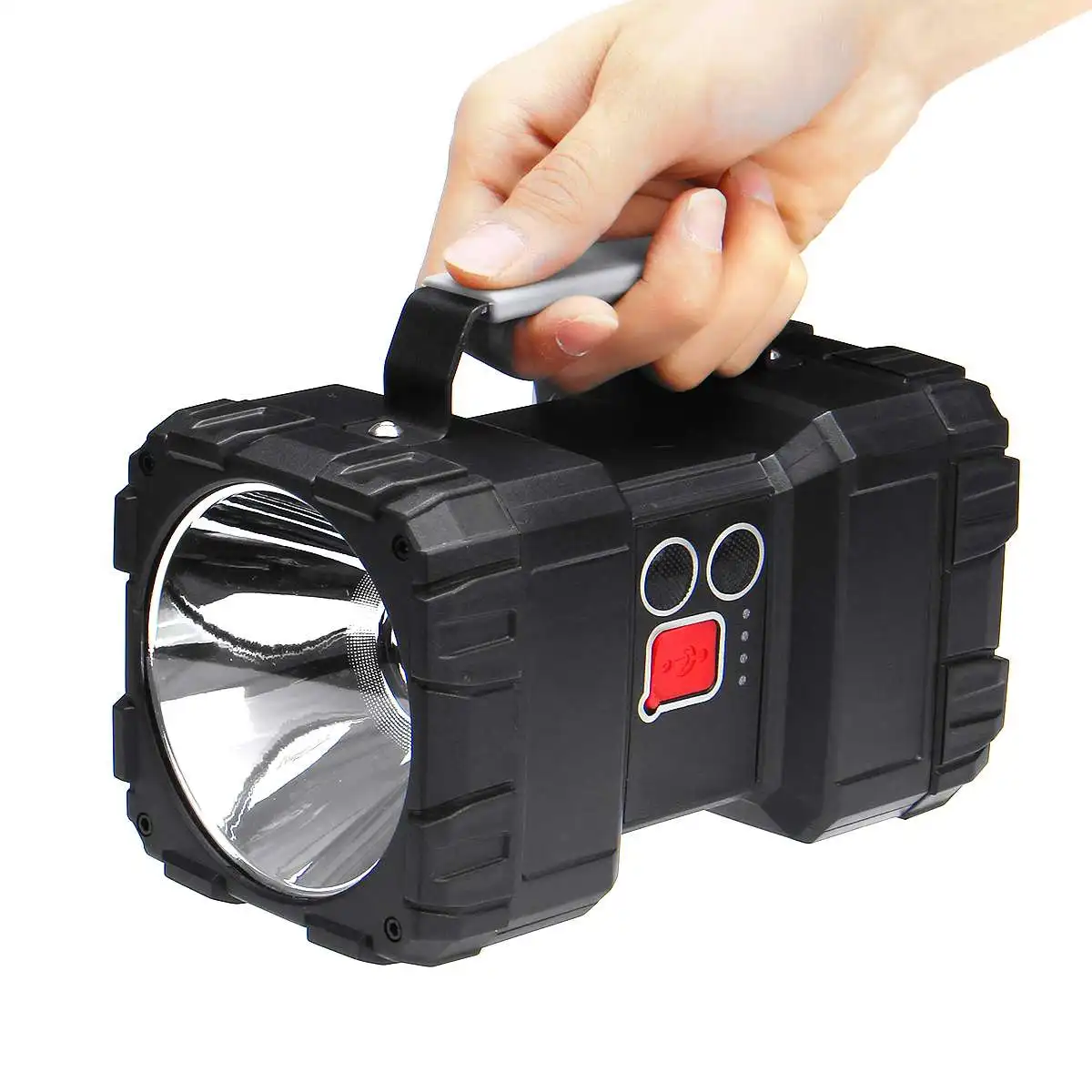 Super bright Powerful USB LED flashlight High lumen Searching torches Night Light lamp hand Camping lantern