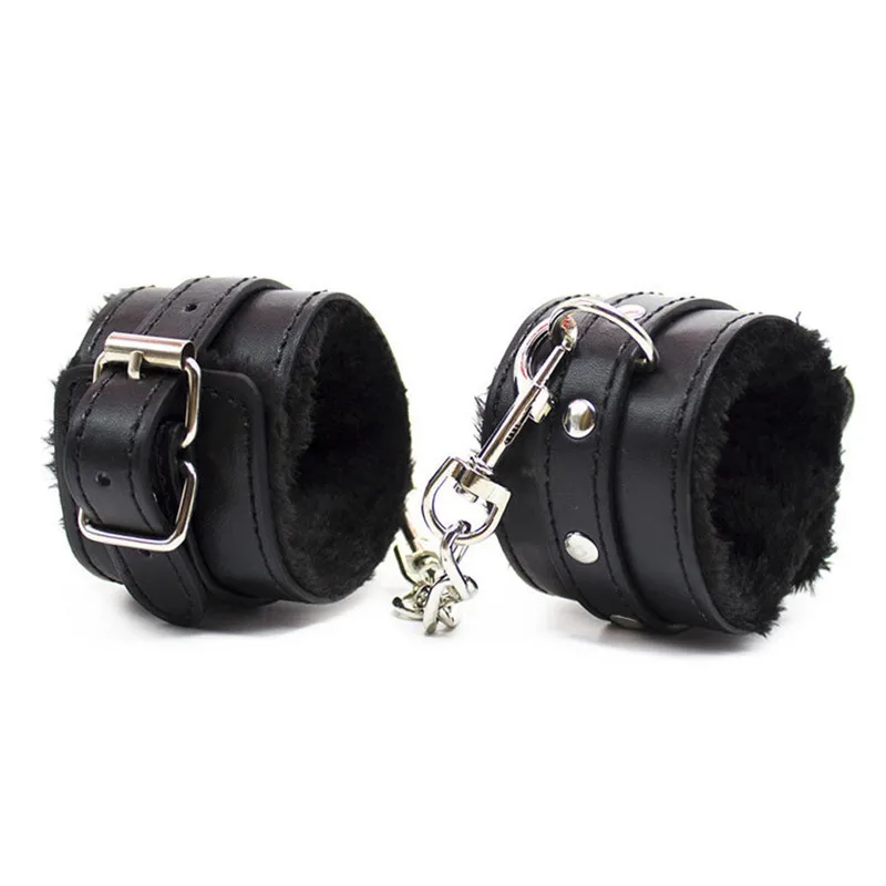 new porn pu leather bundle handcuffs adult fun s