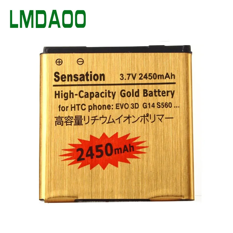 2450mAh Золотой BG58100 BG86100 батарея сотового телефона для htc Sensation, Sensation XE, G14, Z710E, EVO 3D батареи Batteria