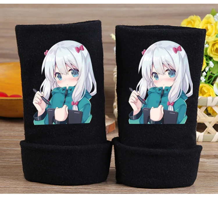 Eromanga Sensei Izumi Sagiri вязаные перчатки хлопковые теплые рукавицы на половину пальцев модные аксессуары для косплея реквизит подарок зима