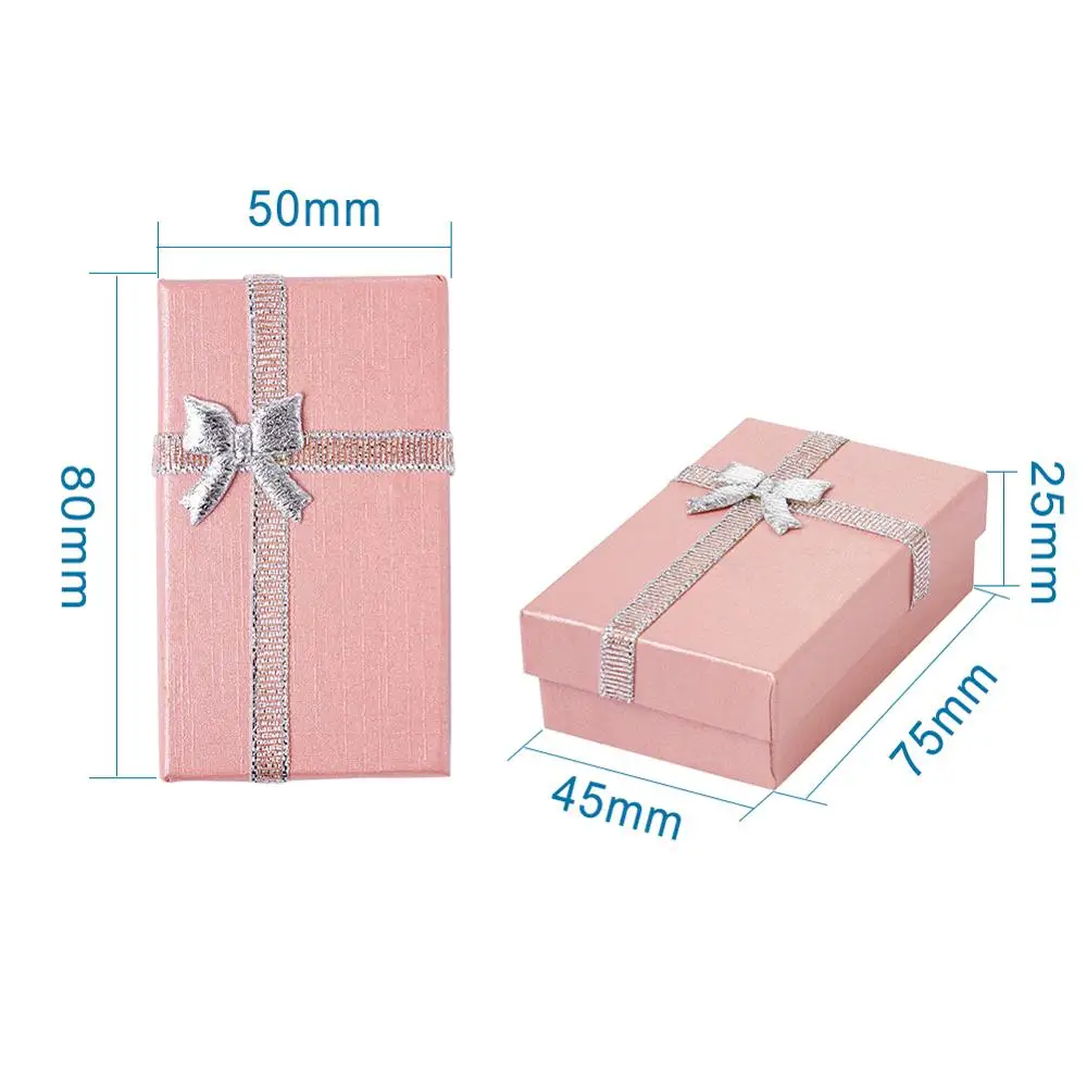 Cardboard Boxes for Gift Small Jewelry Set Box for Earrings Necklace Ring  Packing Storage Jewelry Display Black/Pink 12-18Pcs - AliExpress