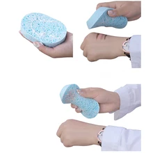 2 шт., моющая губка для лица, глубокое очищение лица, мягкая гладкая губка, губка для лица, средство для очистки лица