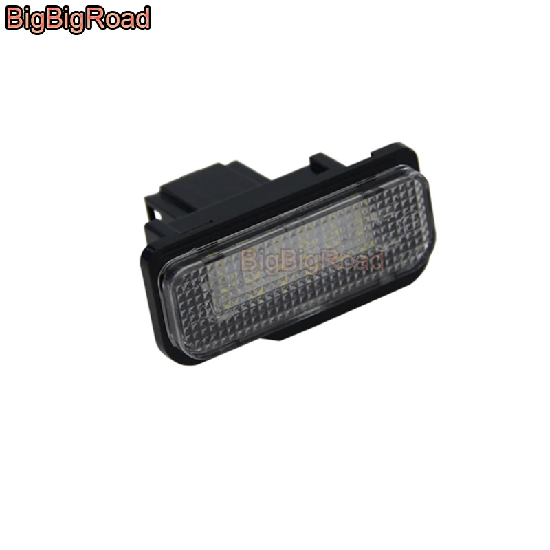 

BigBigRoad For Mercedes Benz C160 C180 C200 C230 C240 C280 E Class W211 2002~2008 LED Car License Plate Light Number Frame Lamp