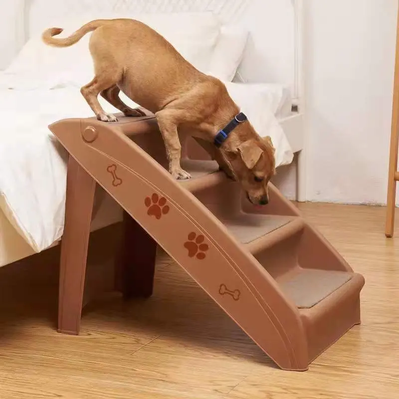Pet Gear Easy Step Folding Plastic Pet Stairs Collection Durable Indoor Outdoor 4 Step Design With Built-In Safety Features Home