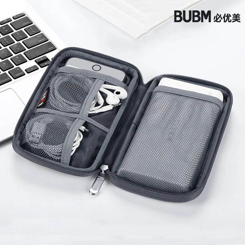 BUBM-carcasa de disco duro para cargador de batería, Cable USB, auriculares, Cubierta para SSD y HDD de almacenamiento externo, novedad
