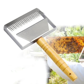 

Multifunctional Stainless Steel Double Needle Beekeeping Tools Suitable For Uncapping Fork Honey Honeycomb Scraper For Beekeeper