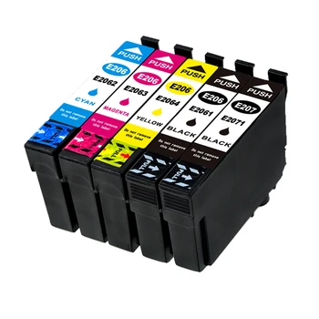 

5Pac (1B+1PB+1C+1M+1Y) E207 E206 Compatible Ink Cartridge for EPSON Expression XP-2101