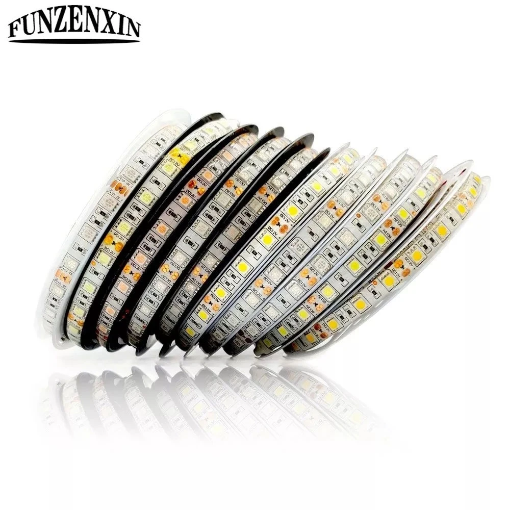 

5050 LED Strip DC12V 60LEDs/m Flexible LED Light RGB RGBW RGBWW White/Warm White/Blue/Green/Red/Pink 5m/lot