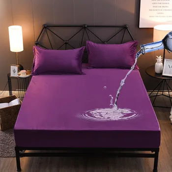 

All-inclusive Waterproof Mattress Cover Crystal Velvet Mat Non-slip Mattress Protector Towel Fabric Sheet Customizable