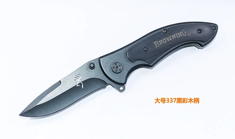 BROWNING открытый складной нож кемпинг спасательный армейский Портативный черный