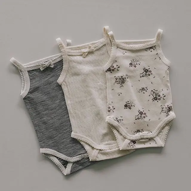 Floral Pudcoco, 3 шт./лот, боди для новорожденных, безрукавная Одежда для новорожденных, v-образный вырез, 0-24 месяца, детский комбинезон, хлопок, одежда для малышей, комплекты для младенцев - Цвет: Floral