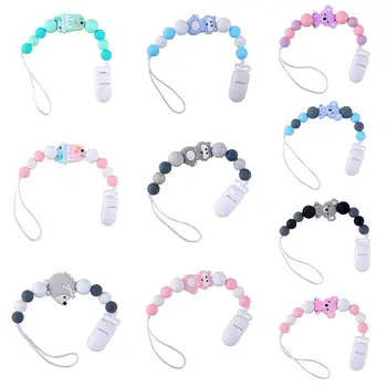 

Baby Pacifier Chain Nipple Rope Silicone Teether Accessories Anti-chain Newborn Infants Products H3CD